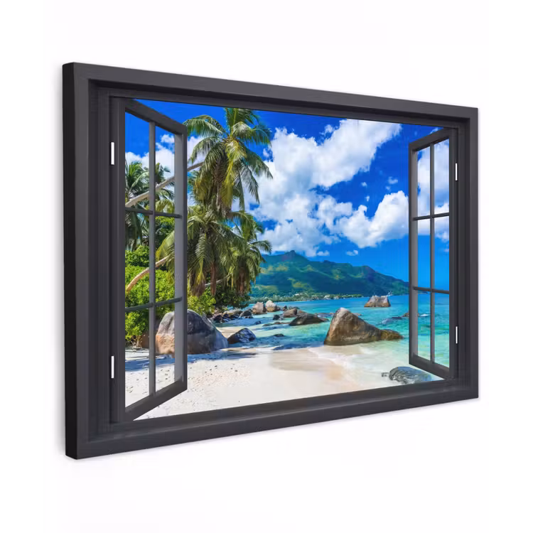 Buiten canvas - Tropisch strandzicht — 1