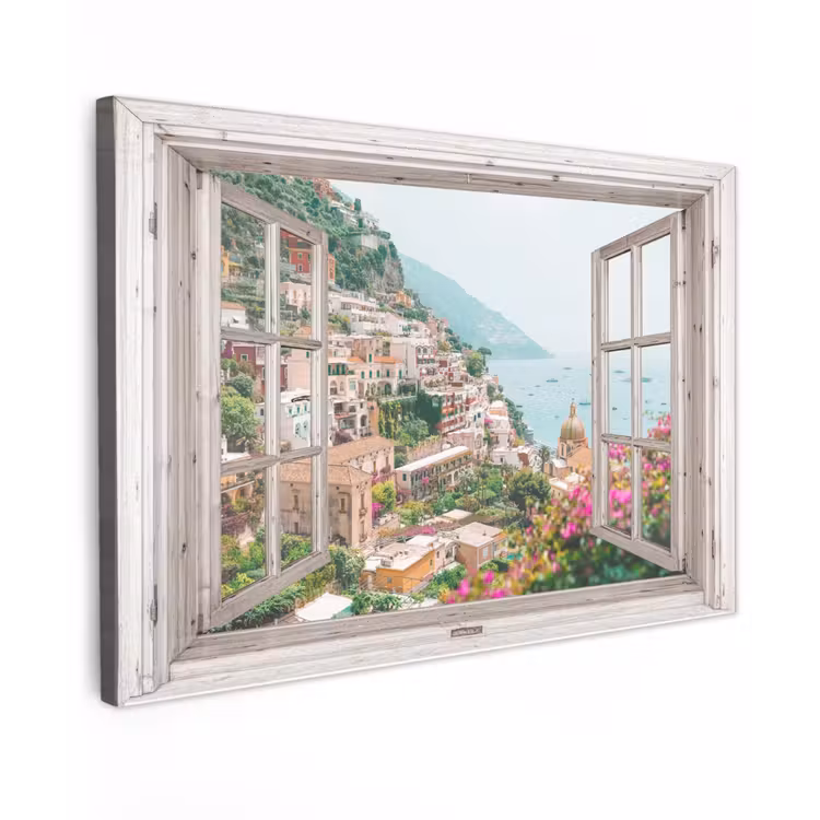 Buiten canvas - Uitzicht op Positano — 1