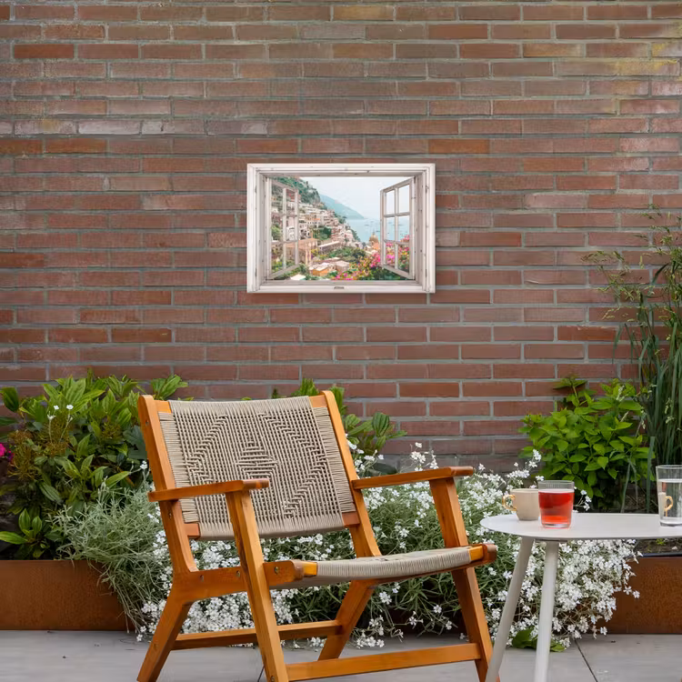 Buiten canvas - Uitzicht op Positano — 2