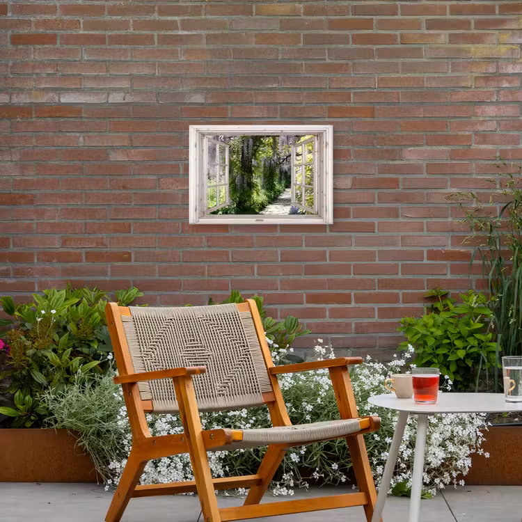 Buiten canvas - Uitzicht op Wisteria-Tuin — 2