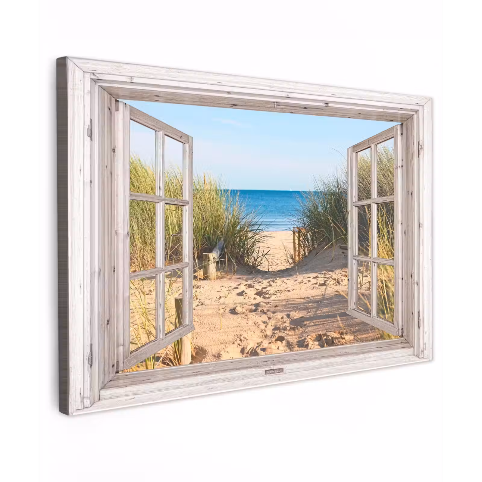 Buiten canvas - Uitzicht op Strandpad tussen duinen — 1