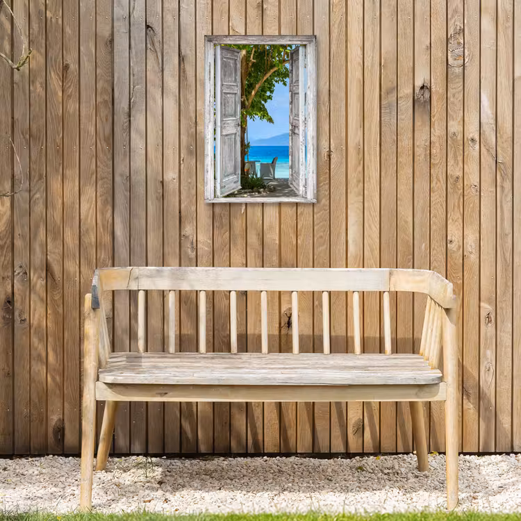 Buiten canvas - Uitzicht op een tropisch paradijs — 3