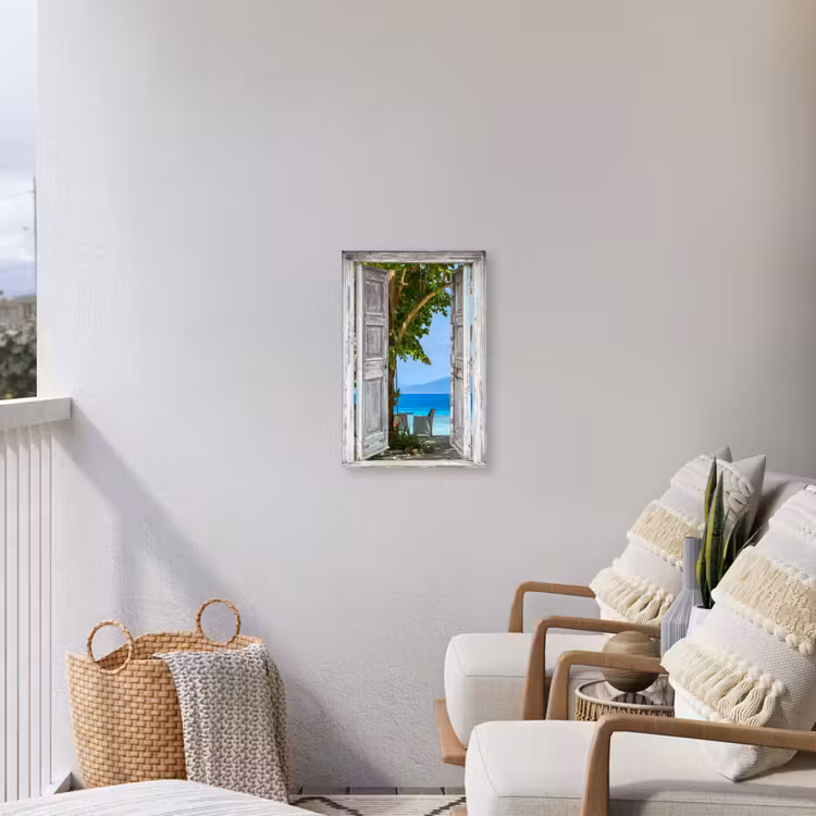 Buiten canvas - Uitzicht op een tropisch paradijs — 4