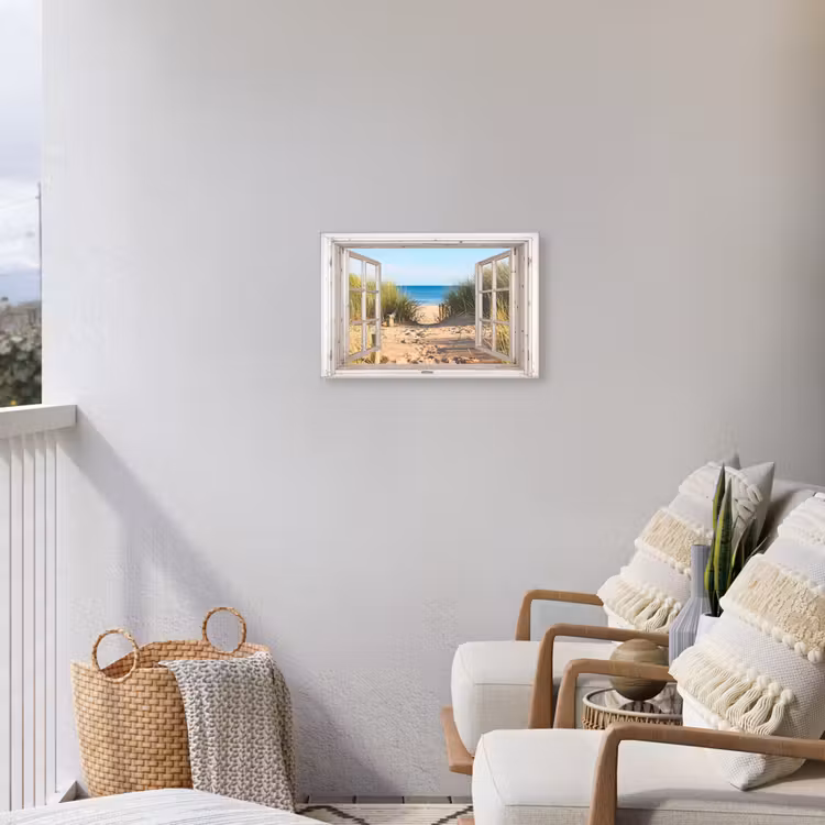 Buiten canvas - Uitzicht op Strandpad tussen duinen — 4