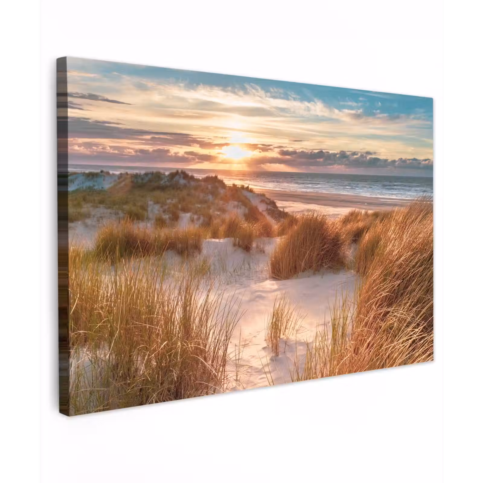 Buiten canvas - Strandduinen in het Avondlicht — 1