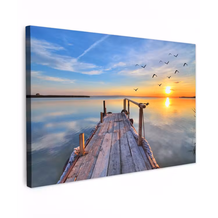 Buiten canvas - Rustige Zonsondergang — 1