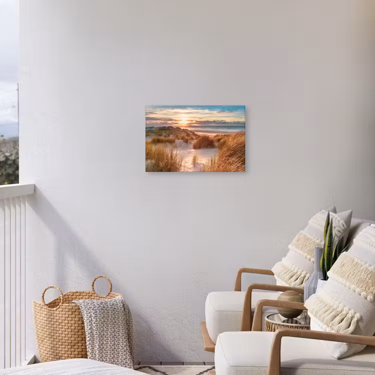 Buiten canvas - Strandduinen in het Avondlicht — 4