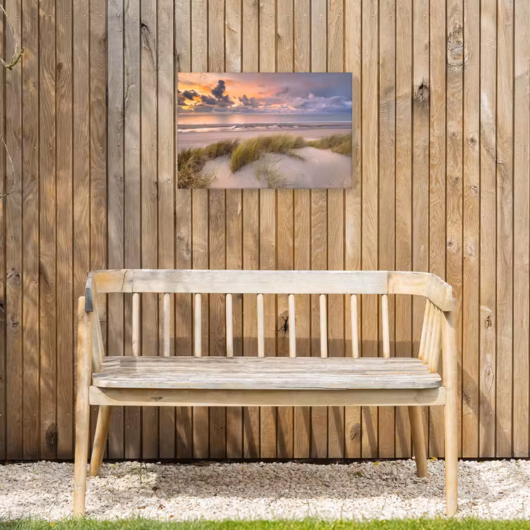 Buiten canvas - Kleurrijke Avond aan het Strand — 3