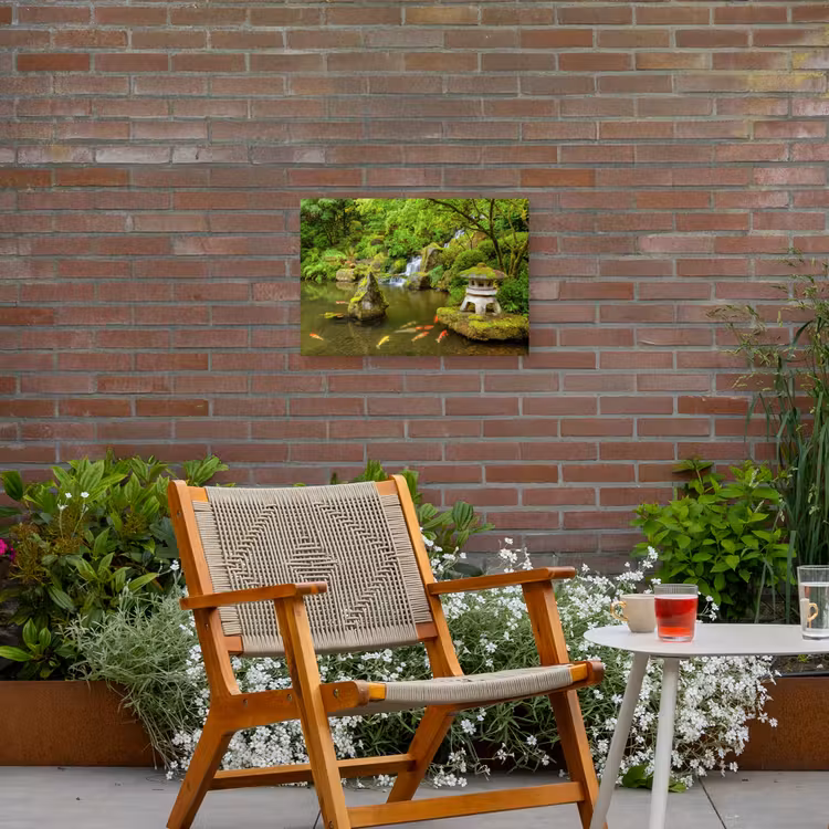 Buiten canvas - Rustige Japanse vijver — 2