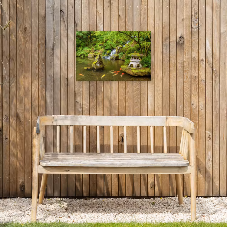 Buiten canvas - Rustige Japanse vijver — 3