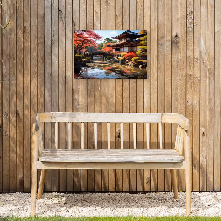Buiten canvas - Japanse Tuin in de Herfst — 3