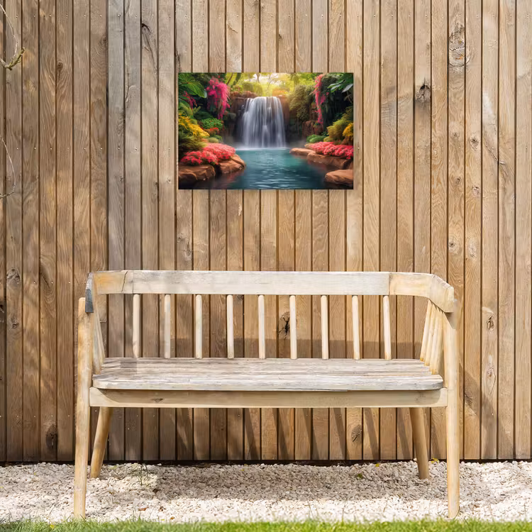 Buiten canvas - Betoverende Waterval in de Tropen — 3