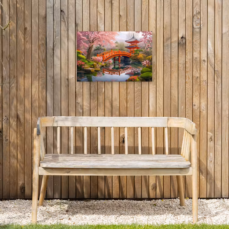 Buiten canvas - Lentebloei in Japanse Tuin — 3