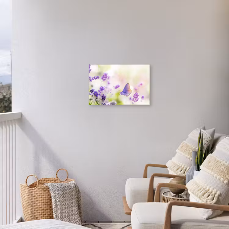 Buiten canvas - Lavendel - Vlinder - Bloemen — 4