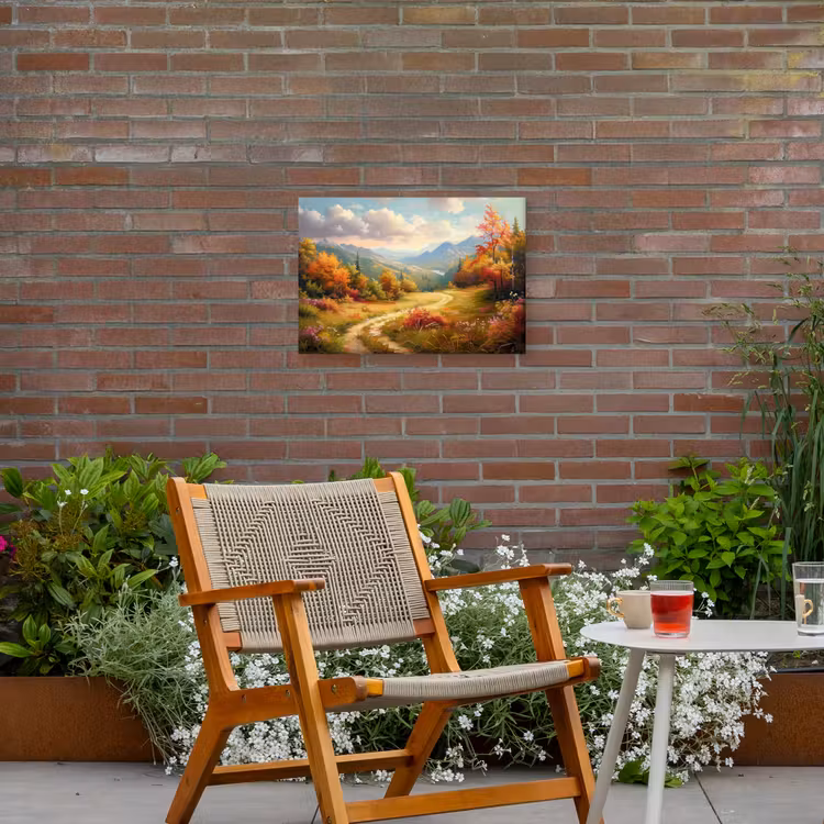 Buiten canvas - Landschap - Illustratie - Natuur — 2