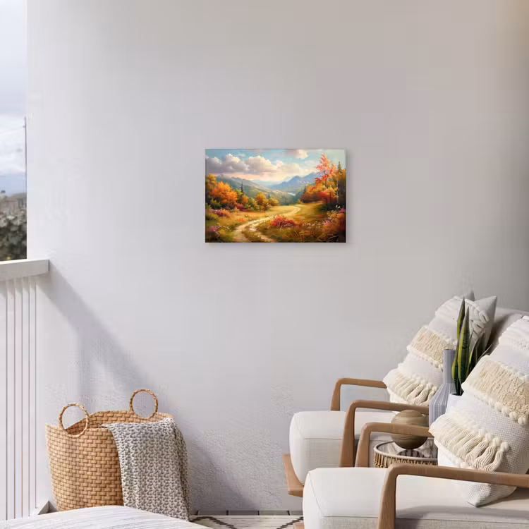 Buiten canvas - Landschap - Illustratie - Natuur — 4