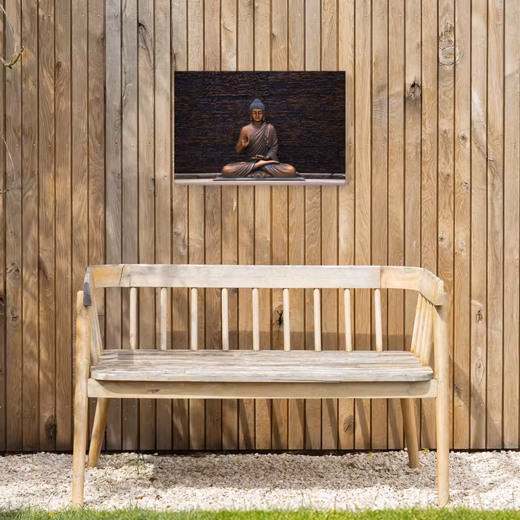 Buiten canvas - Rustgevende Boeddha in meditatie — 3