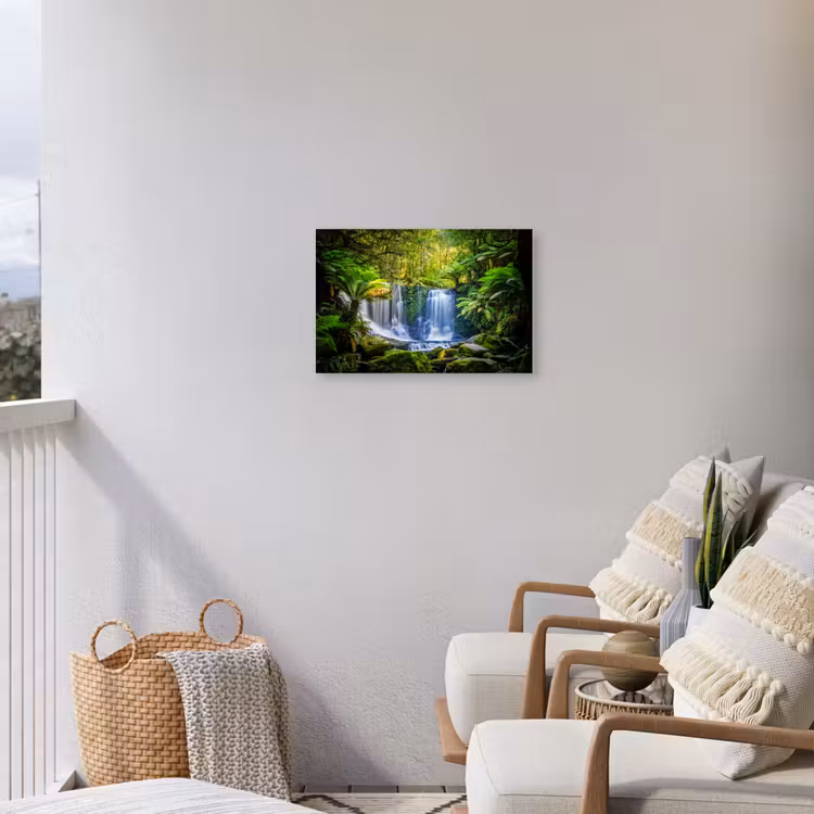 Buiten canvas - Jungle - Waterval - Australië - Planten - Natuur — 4