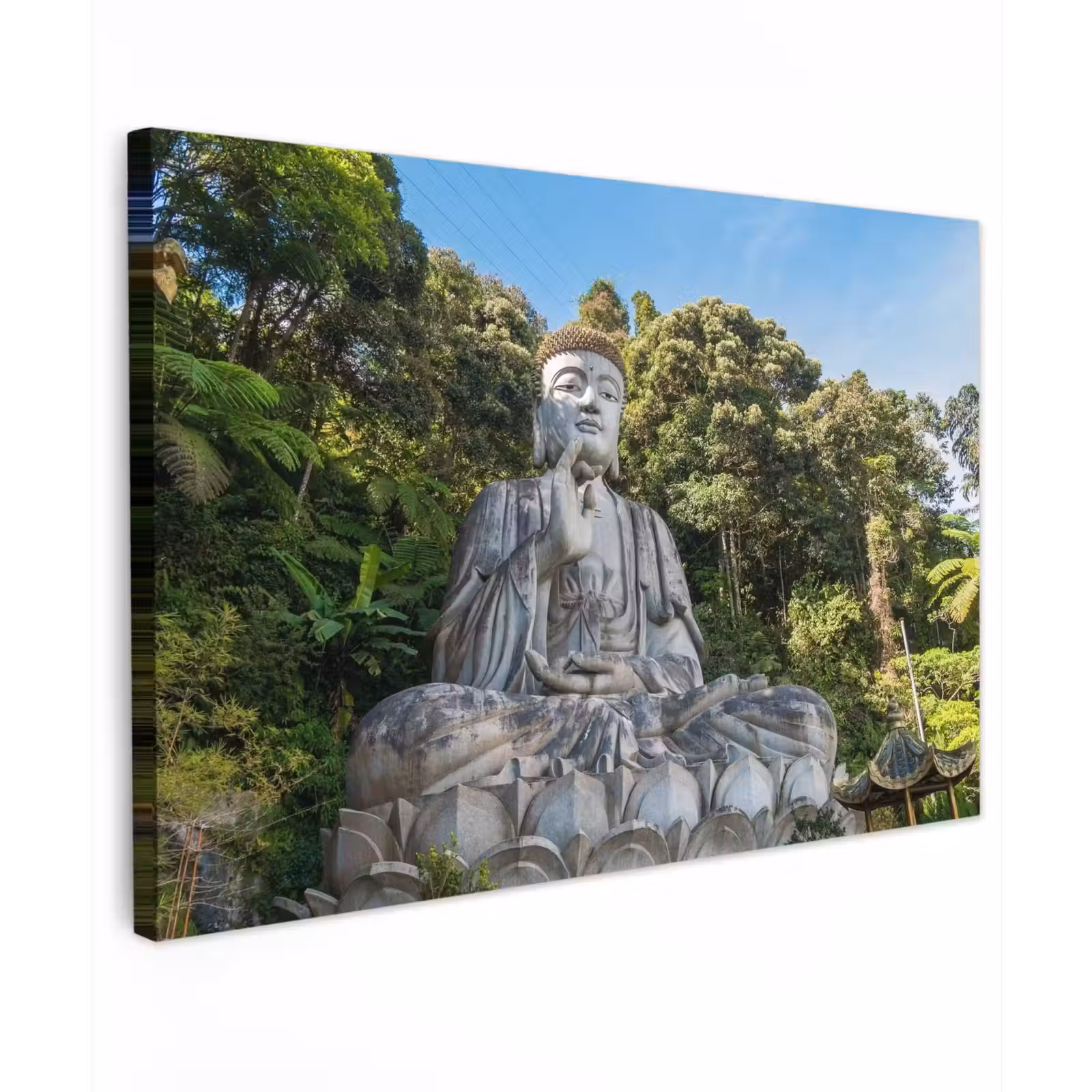 Buiten canvas - Grote Boeddha in de natuur — 1