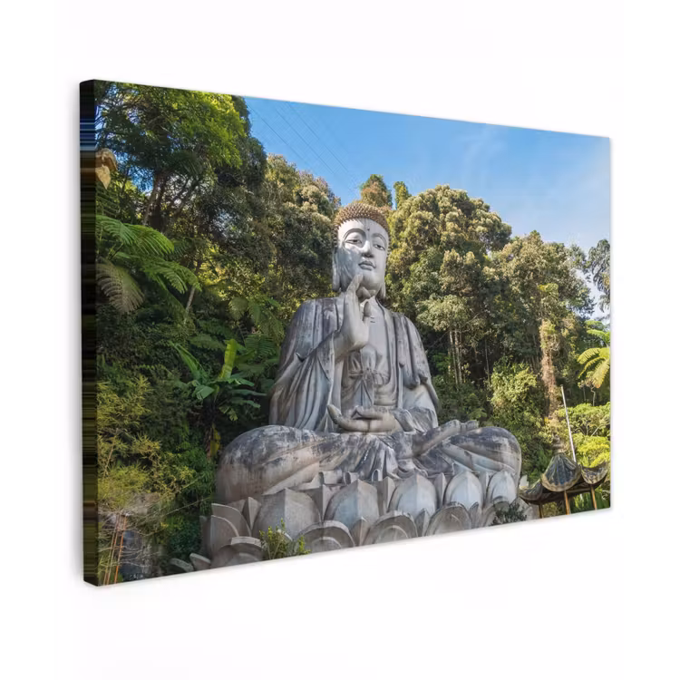 Buiten canvas - Grote Boeddha in de natuur — 1