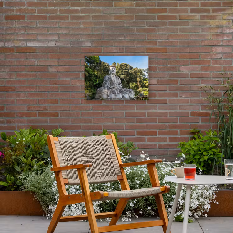 Buiten canvas - Grote Boeddha in de natuur — 2