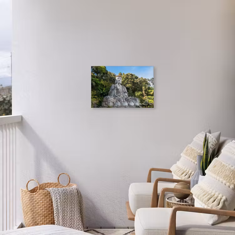 Buiten canvas - Grote Boeddha in de natuur — 4