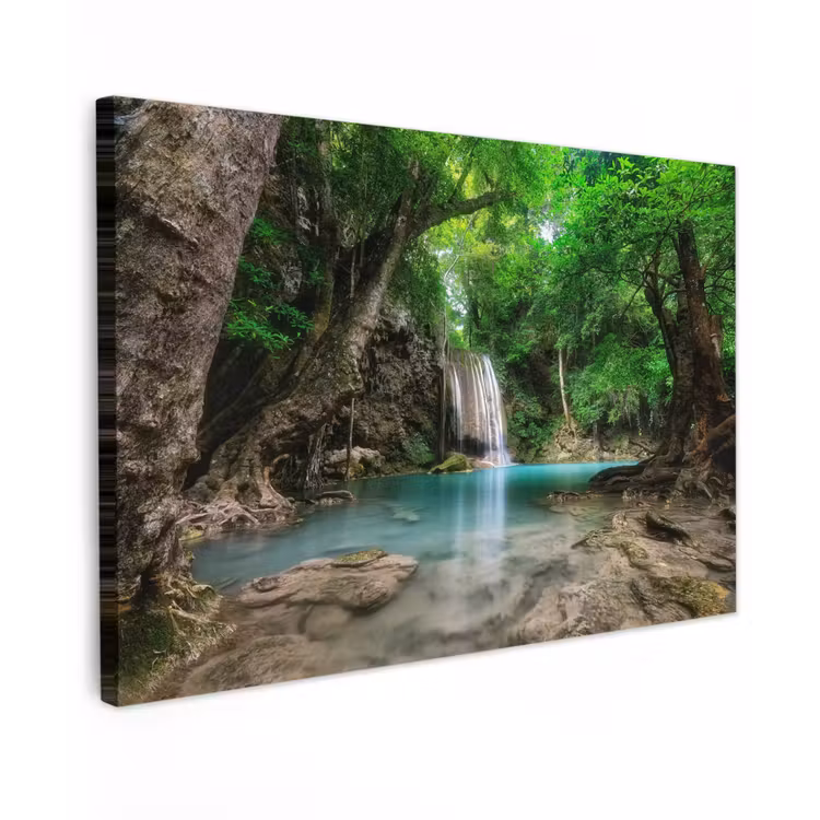 Buiten canvas - Kristalheldere Waterval — 1