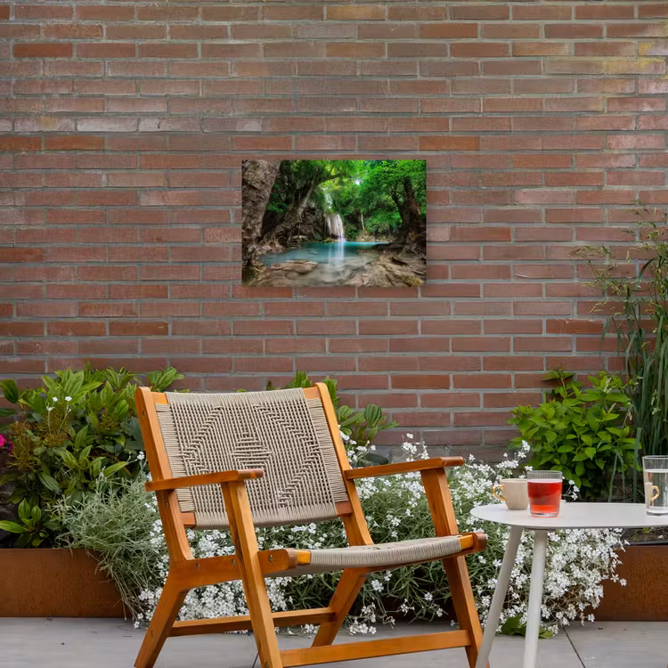 Buiten canvas - Kristalheldere Waterval — 2