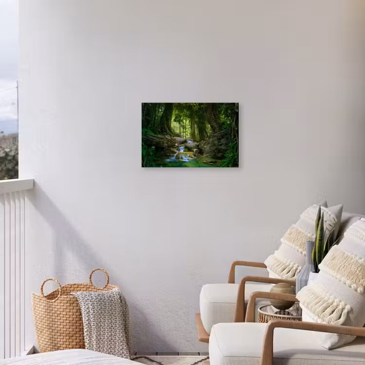 Buiten canvas - Waterval in het Regenwoud — 4