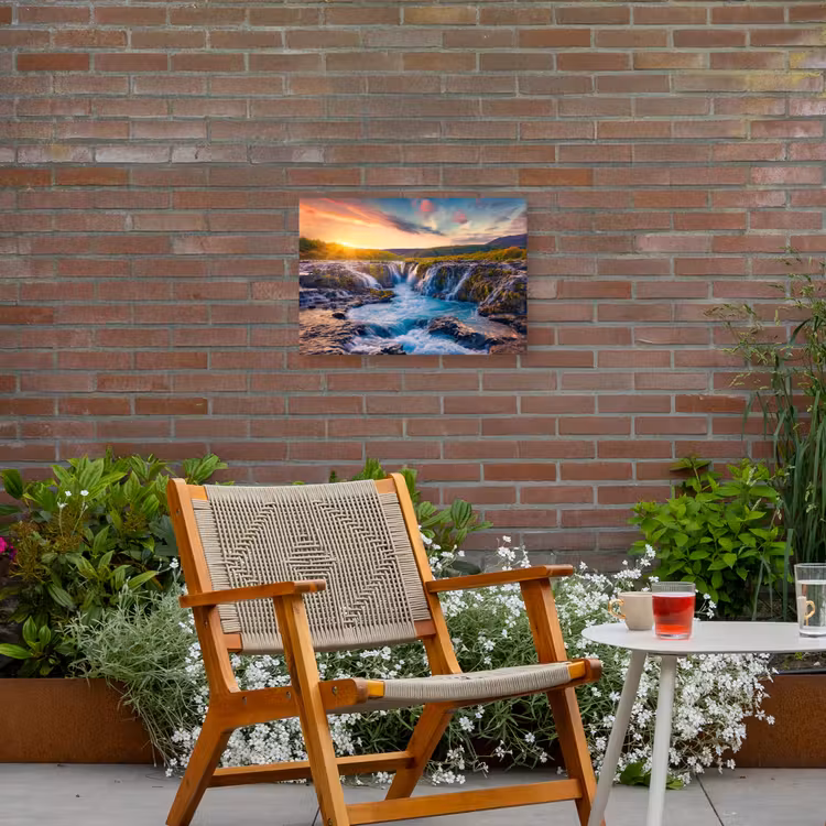 Buiten canvas - Watervallen in de Ochtendgloren — 2