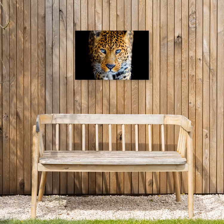 Buiten canvas - Intens portret van een luipaard — 3