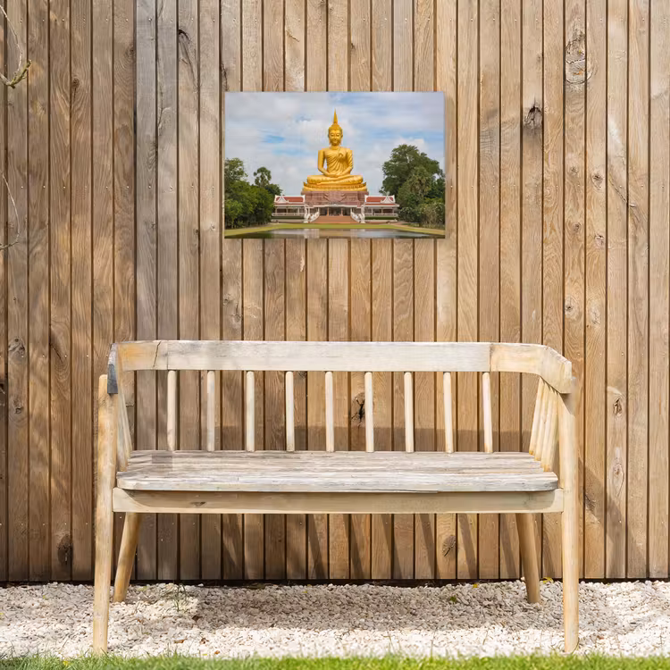 Buiten canvas - Boeddha - Buddha beeld - Goud - Religie — 3