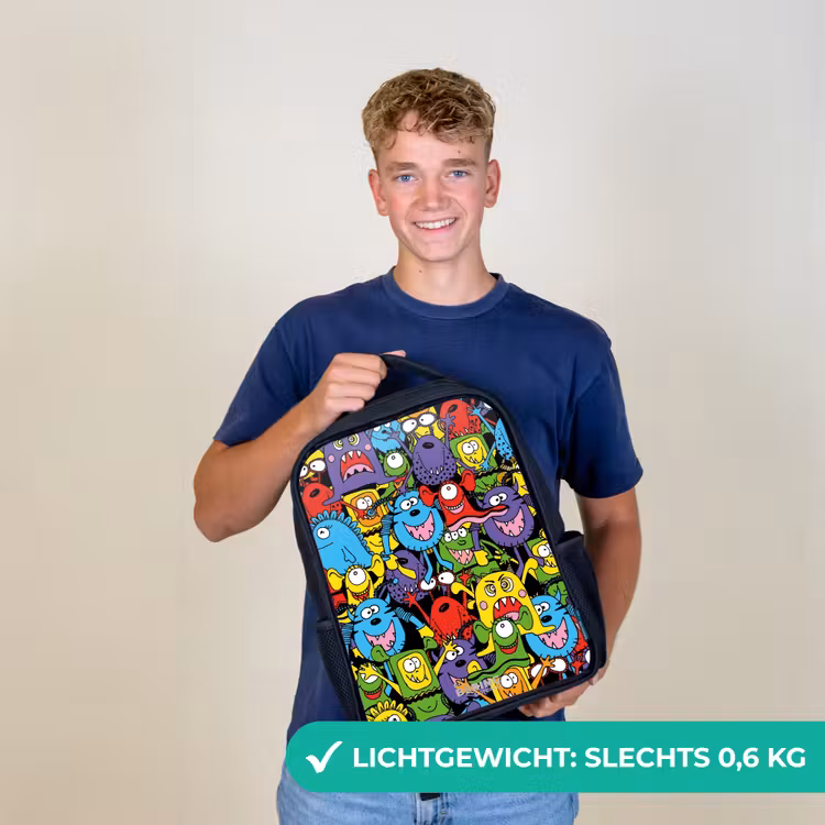 Kinder rugzak - Monsters met Felle Kleuren — 2