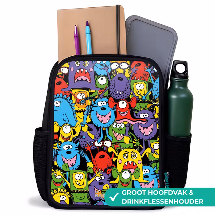 Kinder rugzak - Monsters met Felle Kleuren — 4
