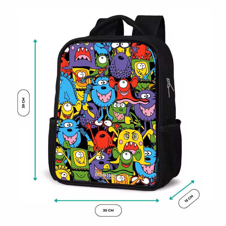 Kinder rugzak - Monsters met Felle Kleuren — 5