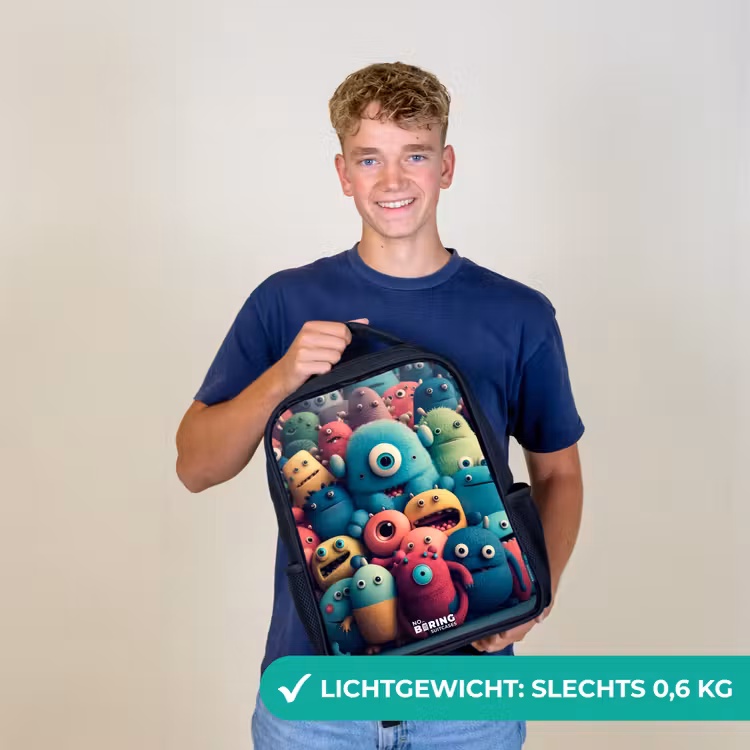 Kinder rugzak - Zachte en bolle monsters — 2