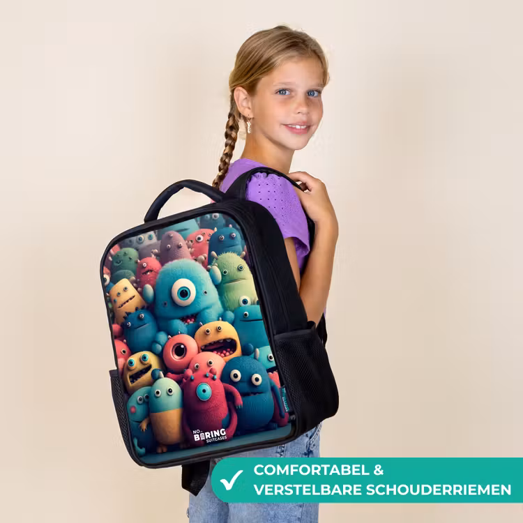 Kinder rugzak - Zachte en bolle monsters — 3