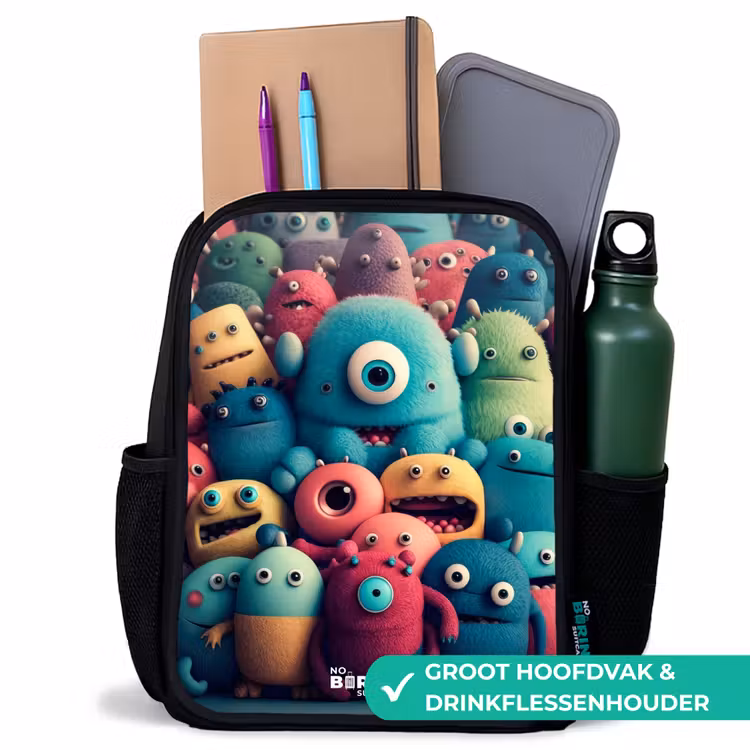 Kinder rugzak - Zachte en bolle monsters — 4