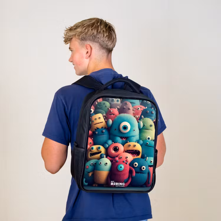 Kinder rugzak - Zachte en bolle monsters — 6