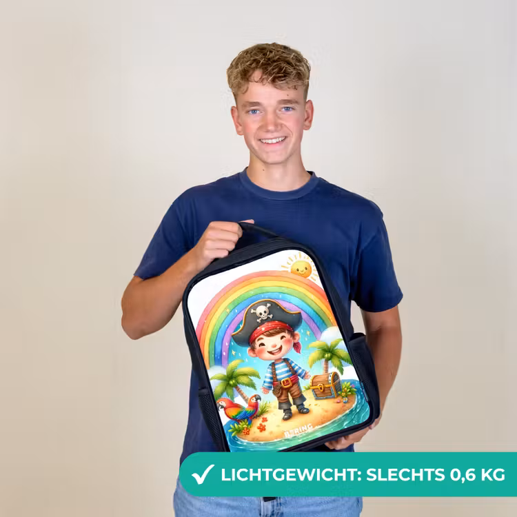Kinder rugzak - Piraat op een eiland met een schat — 2