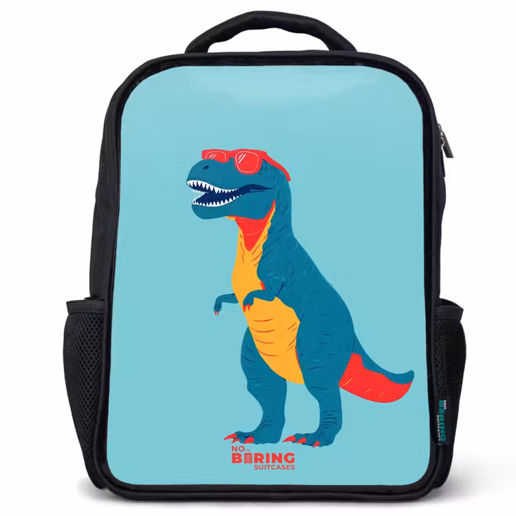 Kinder rugzak - Coole T. rex met zonnebril — 1