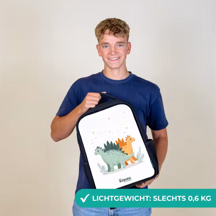 Kinder rugzak - Stegosaurusduo onder sterrenregen — 2