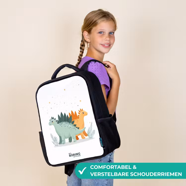Kinder rugzak - Stegosaurusduo onder sterrenregen — 3
