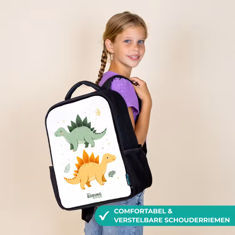 Kinder rugzak - Vrolijke stegosaurusvrienden — 3