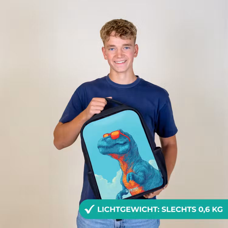Kinder rugzak - Dino met zonnebril — 2