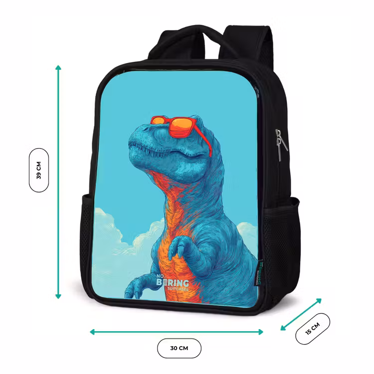 Kinder rugzak - Dino met zonnebril — 5