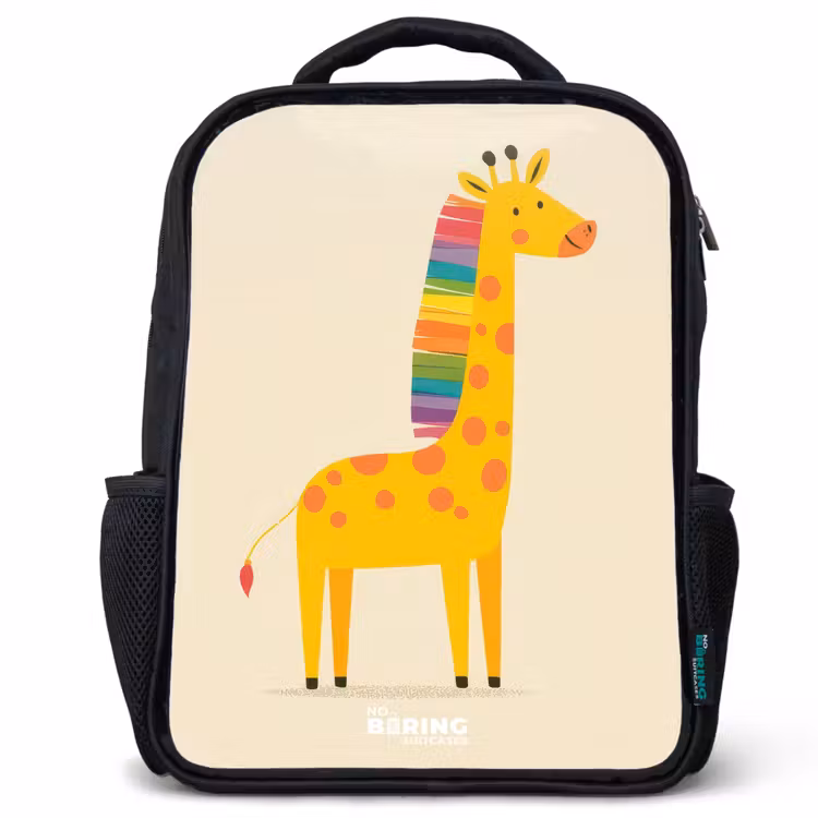 Kinder rugzak - Giraffe - Dier - Kleurrijk — 1