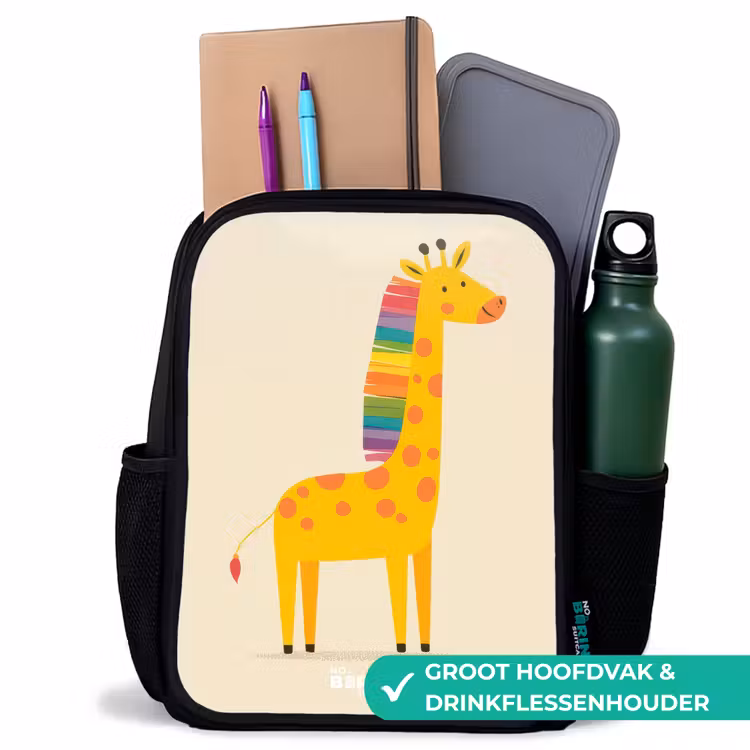 Kinder rugzak - Giraffe - Dier - Kleurrijk — 4