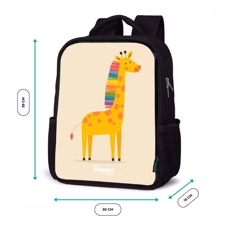 Kinder rugzak - Giraffe - Dier - Kleurrijk — 5