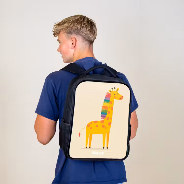 Kinder rugzak - Giraffe - Dier - Kleurrijk — 6